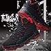 Produktbild Stilvolle Männer Turnschuhe Laufschuhe Atmungsaktives Mesh Ultraleichtes Anti-Rutsch-Lässige Athletic Outdoor Sports Basketball-Schuhe - Rot & Schwarz 45