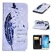 Produktbild CE-Link Samsung Galaxy J3 J300 J310 (2016 / 2015) Hülle 3D Handyhülle Lederhülle Ledertasche Schutzhülle Premium PU Leder Flip Wallet Case Innere Weiche Silikon Handy Tasche Schale Etui mit Kartenfach Magnet Standfunktion Kreatives Motiv Muster Protective Cover Schutz für Galaxy J3 J300 J310 (2016 / 2015) 5,0 Zoll - Gänse und Federn