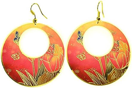 Aelo Earings Ladies Pink One Size