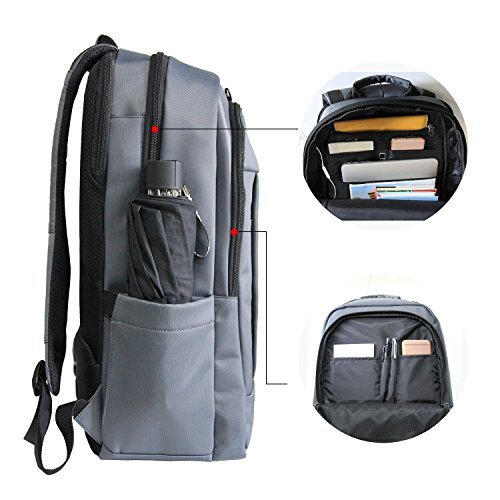 Tigernu Business Laptop Rucksack Daypack für Schule Reisen Uni Arbeit Damen Herren 15,6-17 Zoll - 2