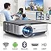 Produktbild PYXZQW Beamer Projektor Video Bluetooth WiFi Wireless Max 200"3500 Lumen Led Unterstützung Full Hd 1080p 50000 Stunden Heimkino-Kino Multimedia-Intelligenz