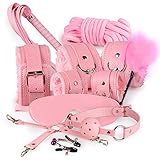 ▲. Schäkel und Knöchelfesseln: Sie sind aus weichem Ledergewebe mit weichem Futter mit verstellbarer Länge und abnehmbarer Schnalle für Hände und Füße, um die Spiele reibungslos zu spielen.