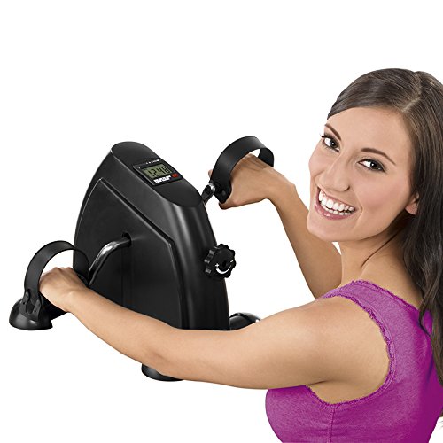 VITALmaxx 04936 Mini Trainer |Inkl. Trainingscomputer | Trainiert Arm- , Beinmuskulatur & Ausdauer | Für Jung und Alt | Schwarz - 3