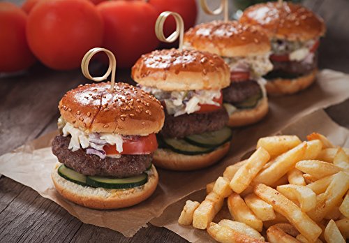 Hamburgerpresse-GRATIS REZEPTHEFT-Burgerpresse-Antihaftbeschichtung-Gefüllte Burger-Mini Burger für Kinder-Buletten-Frikadellen-Cheeseburger-BBQ-Küchenhelfer-Grillzubehör-Patty Maker - 5