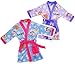 Price comparison product image 1 Stück _ Fleece - Frottee _ Bademantel - " Disney die Eiskönigin - Frozen - BUNT " - incl. Name - 1 bis 2 Jahre / Gr. 86 - 92 - Microfleece / Microfaser - für Kinder / Jungen & Mädchen - völlig unverfroren Prinzessin Elsa Anna Arendelle - Olaf / Herzen - Hausmantel / Morgenmantel / Saunamantel - Sauna - Kapuzenbademantel - Kinderbademantel - Mädchenbademantel / Jungenbademantel - Frotteebademantel - Polyester