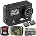 Produktbild GreatCool Action Cam 4K Wifi 30FPS Sensor Panasonic Dual-Bildschirm Wireless-Fernbedienung Camera Kamera Wasserdicht mit 2 Verbesserten Batterien und kostenlose Accessoires