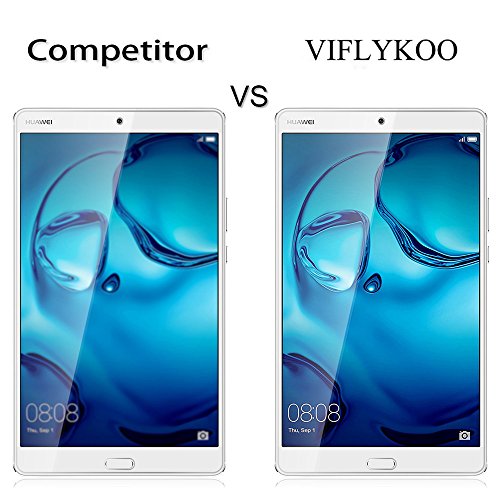 Viflykoo Huawei MediaPad M3 Panzerglas Schutzfolie, Härtegrad 9H 2.5D superdünn kratzfest HD Klar Ballistic gehärtetem Glas Displayschutzfolie für Huawei MediaPad M3 - 2