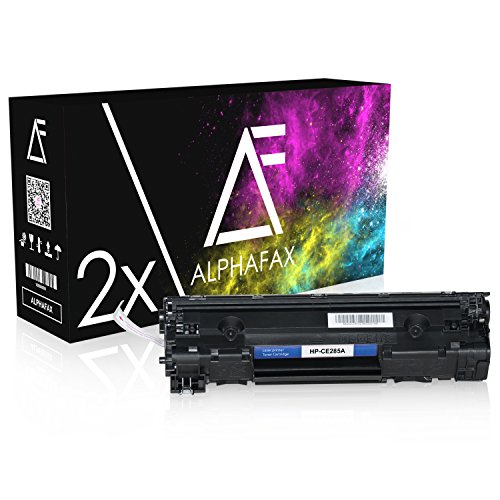 2 Alphafax Toner kompatibel zu HP CE285A LaserJet Professional Pro P 1100 1102 WL 1104 1106 1107 1108 1109 W M 1212 1213 NF 1214 1216 NFH 1218 1219 NFS 1130 1210 1132 1134 1136 1137 1138 1139 MFP 1130 1200 1210 Series - 85A - Schwarz je 2.100 Seiten