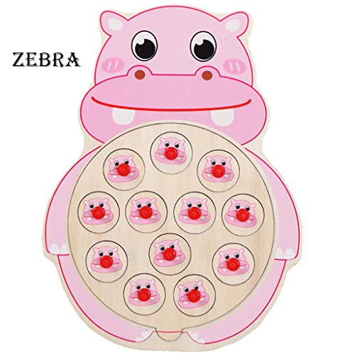 Preisvergleich Produktbild TianranRT Pädagogisches Spielzeug Für Kinder / Holzspielzeug Pädagogisches Puzzlespiel Für Kinder, Frühes Pädagogisches Puzzlespiel, Mehrfarbiges Karikaturanimiertes Holzschach