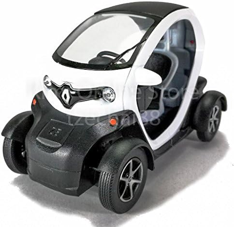 KinsFun 1:18 Die-cast Renault Twizy Car White Color Model Collection New Gift
