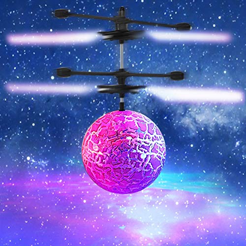 Preisvergleich Produktbild Mini Flashing Crystal Ball Hand Suspension Hubschrauber Flugzeuge Beleuchtung Bunte LED blinkt für Kinder Spielzeug