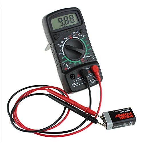 Gazechimp Digital LCD Multimeter 200V / 600V Voltmeter Amperemeter Ohmmeter Tester DC / AC-Spannung Schwarz