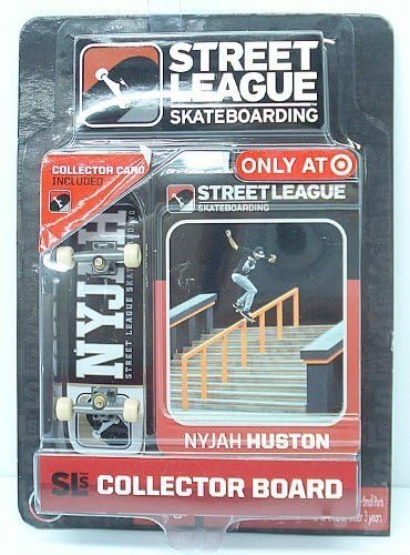 Street League Skateboarding Pro Series 1 Black Skateboard & Nyjah Huston Collector Card Target Exclusive by Ronin Syndicate