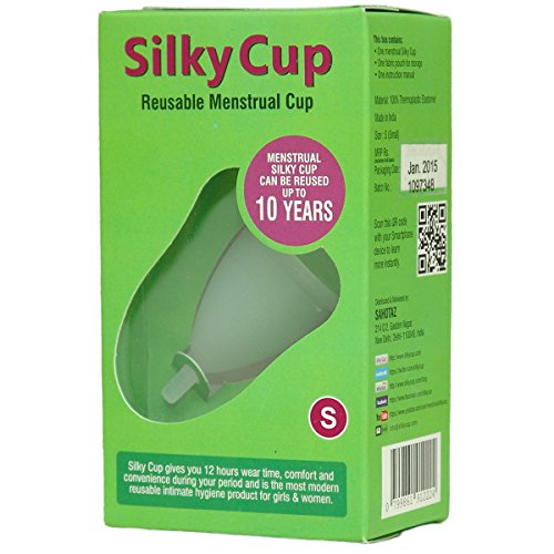 Silky Cup Reusable Menstrual Cup Size S for girls up to the age of 15 years (Sanitary Napkins and Tampons Alternative) RS.400 (60.00% Off) - Amazon