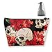 Produktbild Sugar Rose Skull Toiletry Bag Womens Travel Cosmetic Bags Lightweight Waterproof Case