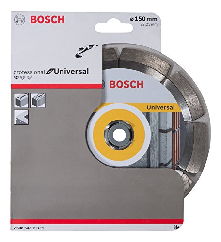 BOSCH Diamanttrennscheibe Standard für Universal, 150 x 22,23 x 2 x 10 mm, 1-er Pack, 2608602193 - 2