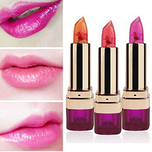MagiDeal 3stk./set Crystal Jelly Lipstick / Lip Gloss – Long lasting, Moisturizing – 3 Farben - 8