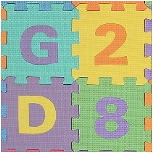 Large Soft Foam EVA Floor Mat Jigsaw Tiles Alphabet & Numbers Kids Babies Puzzle