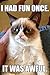 Produktbild Poster Grumpy cat - Früher hatte ich mal Spaß - es war schrecklich - englisch - Größe 61 x 91,5 cm - Maxiposter