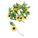 Produktbild Künstliche Sonnenblumen Girlande Blume ivy für Hochzeit Garten Dekoration, 2,5m 1 Stück