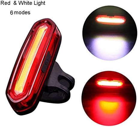 LED USB Rechargeable MTB Safety Warning Bicycle Rear Light Tail Light (D)
