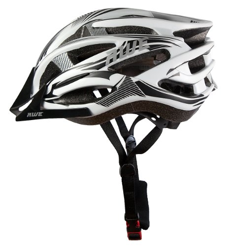 AWE® AeroStealth™ Kohlenstoff In-Mould-Fahrrad Helm schwarz/weiss 58-61cm - 6