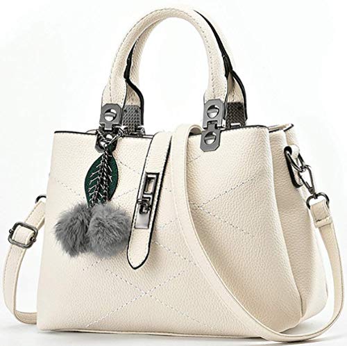 Zxx - Borsa a tracolla, da donna, grande capacità, multifunzione, in tessuto di alta qualità, impermeabile e traspirante (1 x avorio)