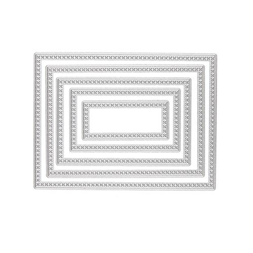 Souarts Stanzschablonen Metall Schneiden Schablonen für DIY Scrapbooking Album Schneiden Schablonen Papier Karten Sammelalbum Dekor