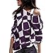 Produktbild Lonshell Frauen Schulterfrei Sweatshirt Pullover Oberteile Sweater Bluse Sexy EIN-Schulter Langarmshirts Loose Pulli Tunika Jumper T-Shirt Tops