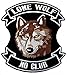 Produktbild New Lone Wolf biker chopper mororcycles iron on XL back Aufnäher patch