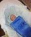 Personalised Embroidered Supersoft velour fur Baby Pram Buggy Blanket Blue Boy