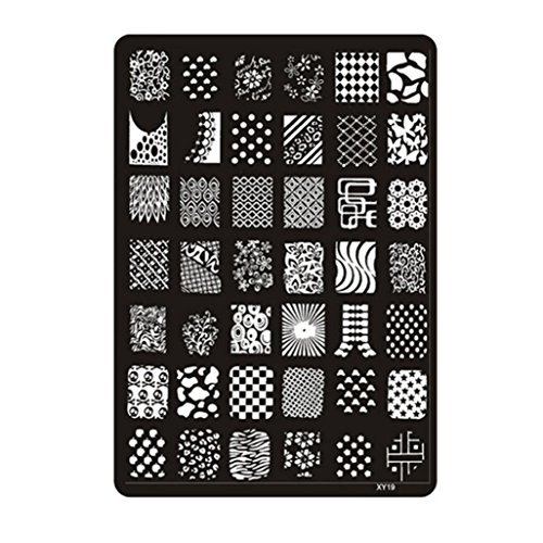 LHWY Nail Stamping Printing Plate Image Stamps Plate Manicure Nail Art Decor