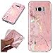 Produktbild Artfeel Samsung Galaxy S8 Plus Handyhülle,Luxus Marmor Muster Design Weich Flexibel Silikon TPU Bumper Schutzhülle,Ultra Dünn Leicht Kratzfest Stoßfest Zurück Hülle für Samsung Galaxy S8 Plus,Rosa