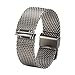 Produktbild Für Withings Steel HR (40mm Case) 2016 Model Watch Transer® Ersatz Uhrenarmbänder Fashion Luxus Edelstahl Uhrenarmband Armband für Uhren Länge: 12.5-17 cm (Silber)