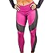 Produktbild Sport Leggings Damen , LUCKYCAT , 2018 Neu Fashion Yoga Hose Damen Hohe Taille Fitness Laufhose Pants Compression Strumpfhosen Gestreckt Leggings Elastische Workout Enge Hosen (Rose rot, XL)