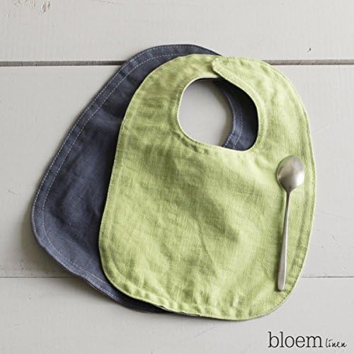 Linen bibs, Set of two, Burp cloths, Baby bibs