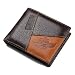 Produktbild AOKASIX Geldbörse Herren/Geldbeutel Männer aus echtem Nappa-Leder, Portemonnaie Geldtasche Brieftasche Herrenbörse, 11.5 * 9.5 * 2.5cm, Braun