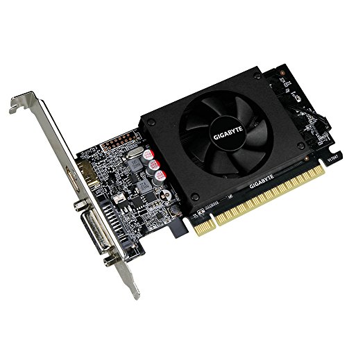 Gigabyte GV-N710D5-2GL GeForce GT 710 2GB GDDR5 - Tarjeta gr  fica  GeForce GT 710  2 GB  GDDR5  64 bit  4096 x 2160 Pixeles  PCI Express x8 2 0 