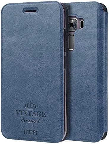 Mobile Phone Cases & Covers , MOFI VINTAGE for Asus ZenFone 3 / ZE520KL Crazy Horse Texture Horizontal Flip Leather Case with Card Slot & Holder ( Color : Dark blue )