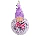 Produktbild Maus Schlüsselbund Pelztier Schlüsselanhänger Inhaber Pompons Schlüsselanhänger,10CM (8CM, Lila-Puppe A)