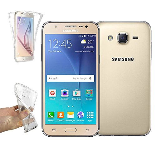 Funda Carcasa Gel Transparente DOBLE 360   para SAMSUNG GALAXY J5  2016   Ultra Fina 0 33mm  Silicona TPU de Alta Resistencia y Flexibilidad  Electr  nica Rey  