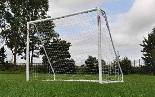 POWERSHOT® Fußballtor PRO 3,7 x 1,8 m [WETTERFEST] mit Klicksystem - 2 Jahre Garantie