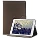 Produktbild iPad Air Hülle , elecfan® Vintage Retro Business-Stil Folio Slim Fit Kunstleder Schutzhülle Case Smart cover mit Standfunktion Auto Schlaf Aufwachen Funktion PU Tasche Ledertasche Leichtgewicht Anti Kratzer Schutzhülle für iPad Air (iPad air, Grau)