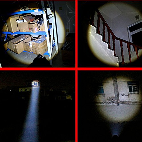 Enjoydeal 500lm CREE XRE LED security Taschenlampe wasserdicht langen Weiß Licht zum Selbstverteidigung Sicherheit Klettern, Kampieren,überleben, Wandern, Jagen - 5