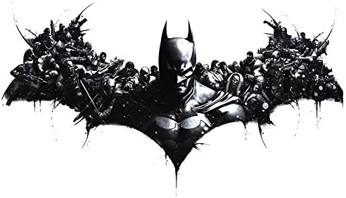 Classic Console characters xbox PS sega Nintendo 1000mm &amp; 700mm Wall sticker Vinyl wall art for cars bikes caravans homes Customise4U™ (arkham logo)