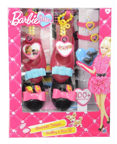 Preisvergleich Produktbild HTI Group 1680587 - Barbie Glamtastic Deluxe Designer Jewellery and Shoe Set