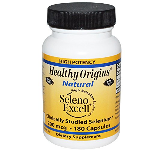 Seleno Excell, 200 mcg, 180 Capsules - Healthy Origins - UK Seller