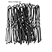 Mytoptrendz® 60mm Long Black Hair Bun Pins Grip U Shape Wavy Pins For Hair Bun (Pack of 30 )