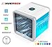 Produktbild HUKITECH Mini Luftkühler Air Cooler Verdunstungsgerät Klimagerät Lufterfrischer USB Kühler - 3 Leistungsstufen - 7 Farben - Mobiler Luftbefeuchter für Home Office Auto im Freien - 2019 Upgrade Version