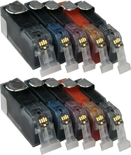 10 Patronen MIT CHIP- kompatibel zu PGI-525BK/ CLI-526C/ CLI-526M/ CLI-526Y und CLI-526BK der Marke Youprint®